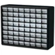 Akro-Mils 10164 Plastic Storage Cabinet 64 Drawer Black