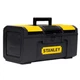 Tool Box with Interior Tray and Top Storage 16 In. 1-Touch Latch Lid Organizers
