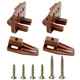 Qoaimu Plastic Drawer Slides and Guides, Fit for Kenlin Rite Trak 1, Brown 