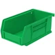 24 Pack Akro-Mils 30220 Green Plastic Hopper Stacking Bins: 7-3/8" x 4-1/8" x 3"