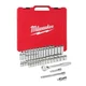Milwaukee 48-22-9008 56-PC 3/8" Drive SAE & Metric Ratchet & Socket Set