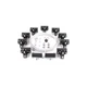 DAYTON 33N205 Festoon System Kit,1/4 In Rope,L 60 Ft 33N205