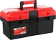 MAXPOWER Small Tool Box, 14-Inch Plastic Tool Boxes with Handle, Removable Tray 