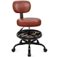 BestGlory Tc001 Rolling Shop Stool - Adjustable Height Garage Chair