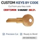 RH01-RH50 Toolbox Replacenet Key for Craftsman Husky Delta Tool box
