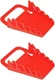 2-Pack Ernst 5042 5-Tool Gripper Wrench Organizer &ndash; Red | Made in USA