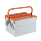Metalplus Compact Steel Toolbox: 10 in. x 8.5 in. x 8in. / 3 compartments Light