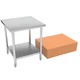 Winholt DTBB-3072-HKD 72" x 30" Commercial Work Table, 16/304 Stainless Steel...