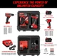 Case for Milwaukee M18 Impact Drill Driver Combo Kit Waterproof Tool Box Power D