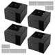 Rasugarlary 4 Pcs Workbench Brackets, 4x4 3-Way Right Angle Corner Black 