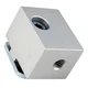 80/20 40-2425 Panel Mount Block, 40 Series, Width 1 In.