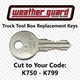 Weather Guard Truck Extreme Protection Tool Box Key Cut to Code K750-K799