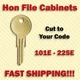 Hon Desk File Cabinet Key Cut to Your Code Series 101E - 225E