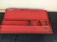 #bd796 Snap On Tools Vintage Red Metal Tool Box KRA-282 19" Long