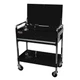 Homak BK05500190 32 in. Pro 1-Drawer Service Cart - Black New