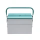 Metalplus Compact Steel Toolbox: 10 in. x 8.5 in. x 8in. / 3 compartments Light
