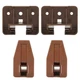 LONTAN DGSL01 Plastic Drawer Slides and Guides 2 Pack 2 Pack, Drak Brown 