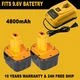 9.6 Volt 4.8Ah NI-MH Battery or Charger For Dewalt DW9062 DE9062 DW9061 DC9310