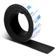 VOCOMO Rubber Strips, Solid 1&rdquo; Wide x 1/8" Thick x 3.3' Long, Black 