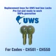 CH501-CH550 Replacement keys for UWS Tool box truck Locks. Pre cut to your code.