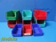 Lot of 9 Akro-Mils 30210,30220,30230 Plastic Storage Bins (Various Sizes)~30841