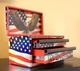 US GENERAL MINI TOOLBOX TWO DRAWERS - HOLOGRAPHIC - WE THE PEOPLE PATRIOTIC  RED