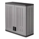Suncast 4 Cubic Feet Resin Single Shelf Garage Wall Storage Cabinet, Platinum