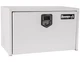 Buyers White Steel 18" X 18" X 36" Underbody ToolBox w/ Paddle Latch - 1702205