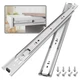 BAIDICE 1 Pair Full Extension Ball Bearing Drawer Slides 8 10 10 Inch, Silver 