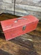 KENNEDY KITS KK-19 Metal Tool Box w/ Tray Red Lockable Machinist 19 x 7 x 7.5"