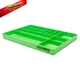 OEMTOOLS 22213 Tool Box Organizer Tray &ndash; 10-Compartment Green Tray, 