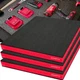 ONREVA Tool Box Foam, 3Pack 24x24x2 inch, Foam Inserts for Cases, Red 