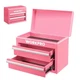 WORKPRO Metal Mini Tool Box Top Tool Chest 2 Drawers Ball Bearing Slides Toolbox